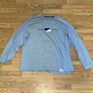 Men’s Nautica Faded Long Sleeve Graphic T-Shirt Sz. Large